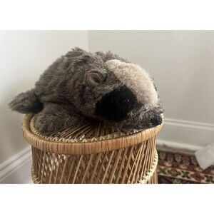 Folkmanis FolkTails Furry Folk Brown Racoon Hand Puppet Large Plush Toy